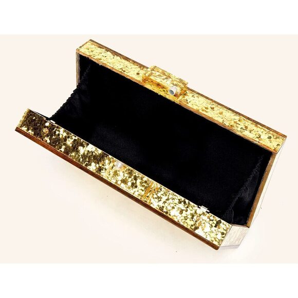 LETODE Clutch Purses for Women-Evil Eye Acrylic Clutch Glitter Purse Evening Bag - Picture 2 of 6